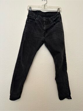 Levis 512 Jeans Mens 30x30 Black Stone Wash Slim Fit Low Rise Tapered Denim